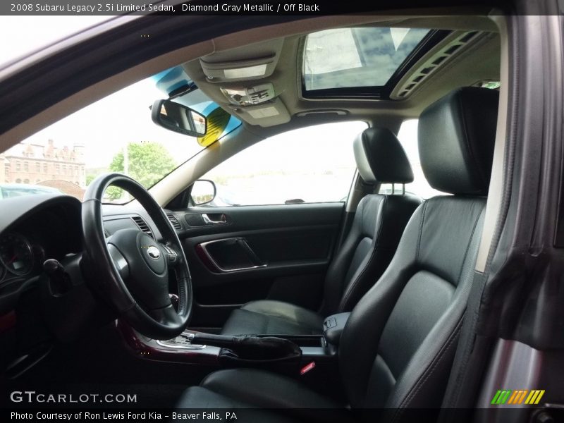 Diamond Gray Metallic / Off Black 2008 Subaru Legacy 2.5i Limited Sedan