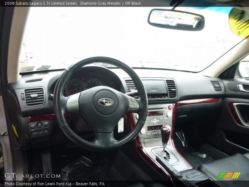 Diamond Gray Metallic / Off Black 2008 Subaru Legacy 2.5i Limited Sedan