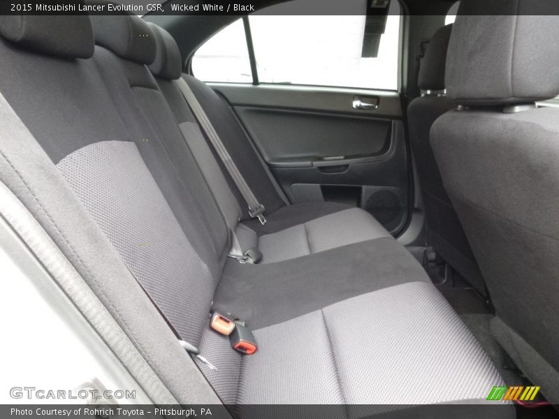 Rear Seat of 2015 Lancer Evolution GSR