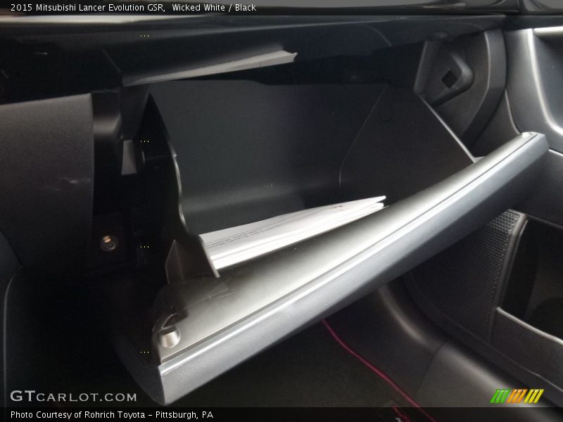 Wicked White / Black 2015 Mitsubishi Lancer Evolution GSR