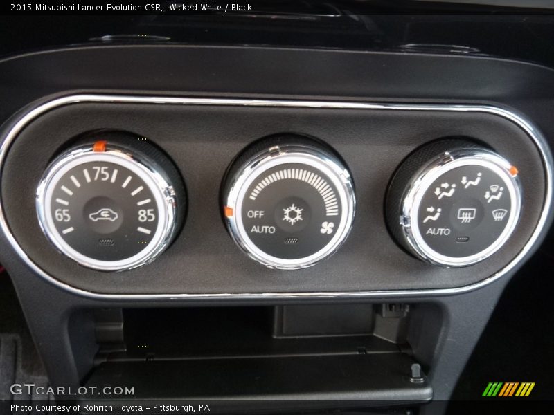 Controls of 2015 Lancer Evolution GSR