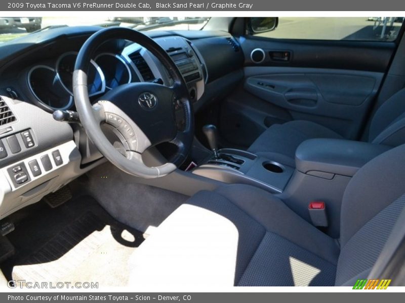 Black Sand Pearl / Graphite Gray 2009 Toyota Tacoma V6 PreRunner Double Cab