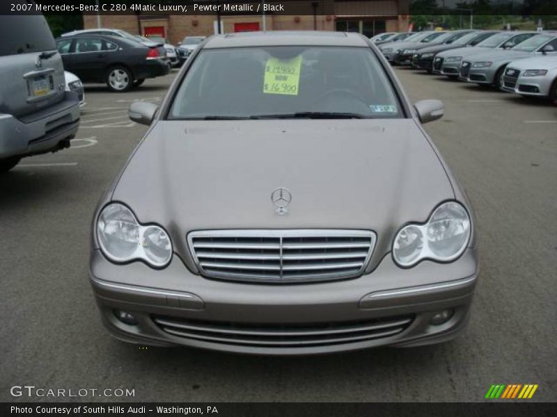 Pewter Metallic / Black 2007 Mercedes-Benz C 280 4Matic Luxury