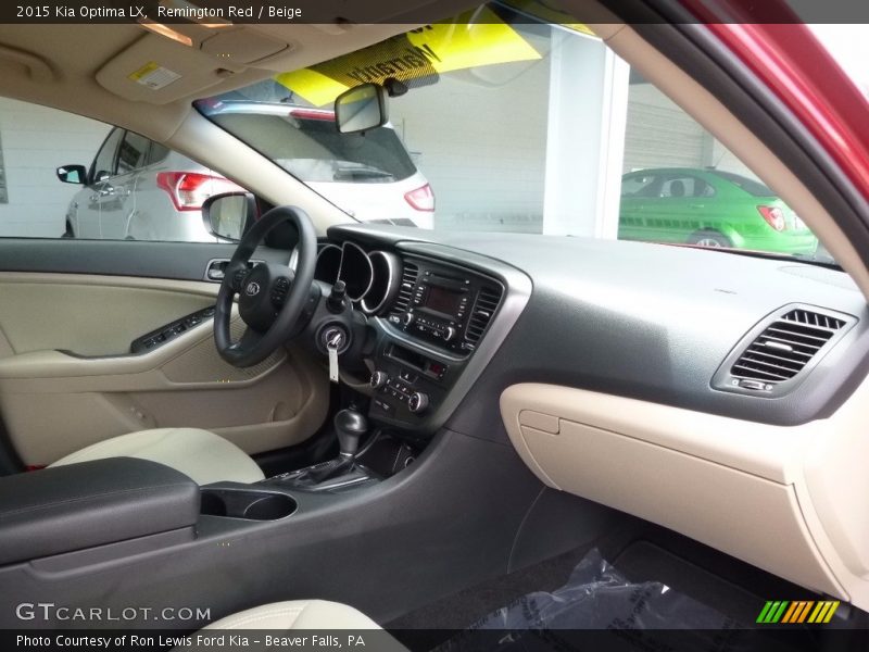 Remington Red / Beige 2015 Kia Optima LX