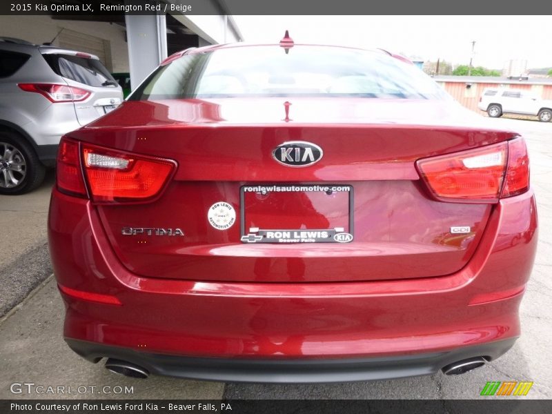 Remington Red / Beige 2015 Kia Optima LX