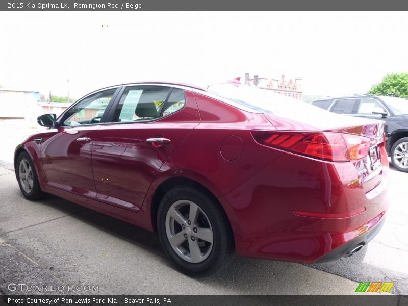 Remington Red / Beige 2015 Kia Optima LX