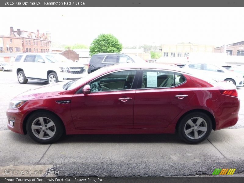 Remington Red / Beige 2015 Kia Optima LX
