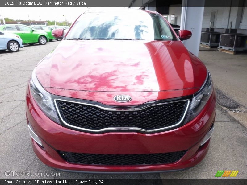 Remington Red / Beige 2015 Kia Optima LX