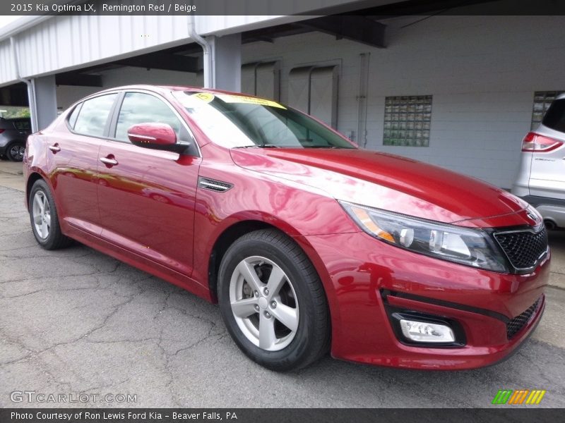 Remington Red / Beige 2015 Kia Optima LX