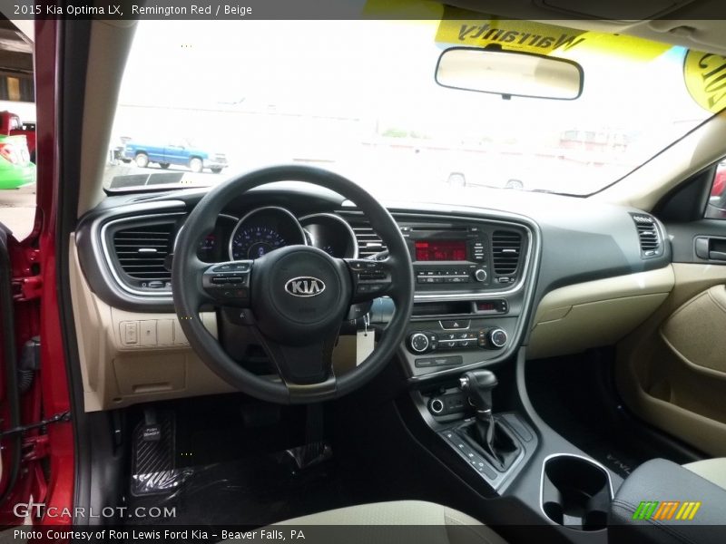 Remington Red / Beige 2015 Kia Optima LX