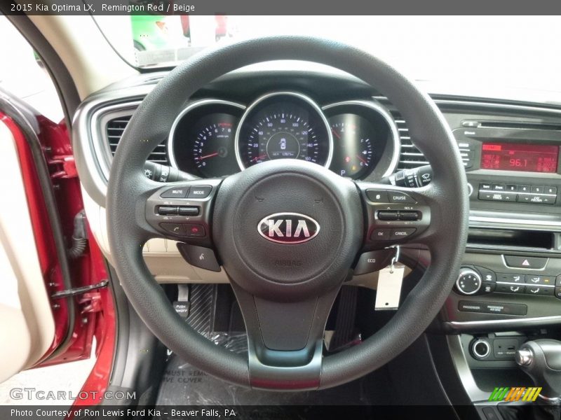 Remington Red / Beige 2015 Kia Optima LX