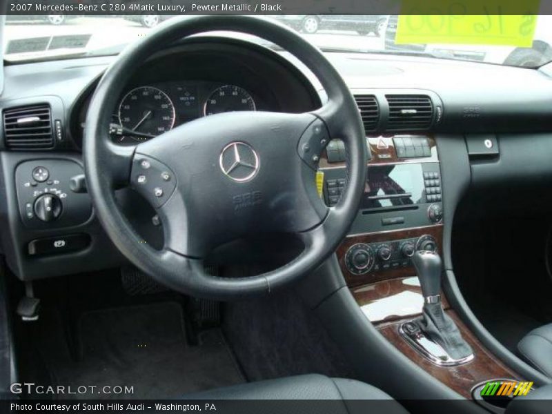 Pewter Metallic / Black 2007 Mercedes-Benz C 280 4Matic Luxury