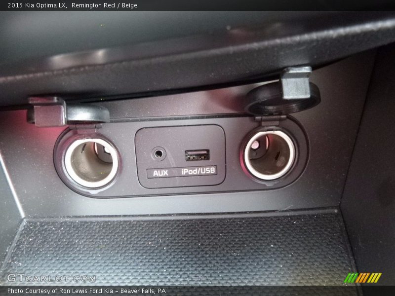 Remington Red / Beige 2015 Kia Optima LX