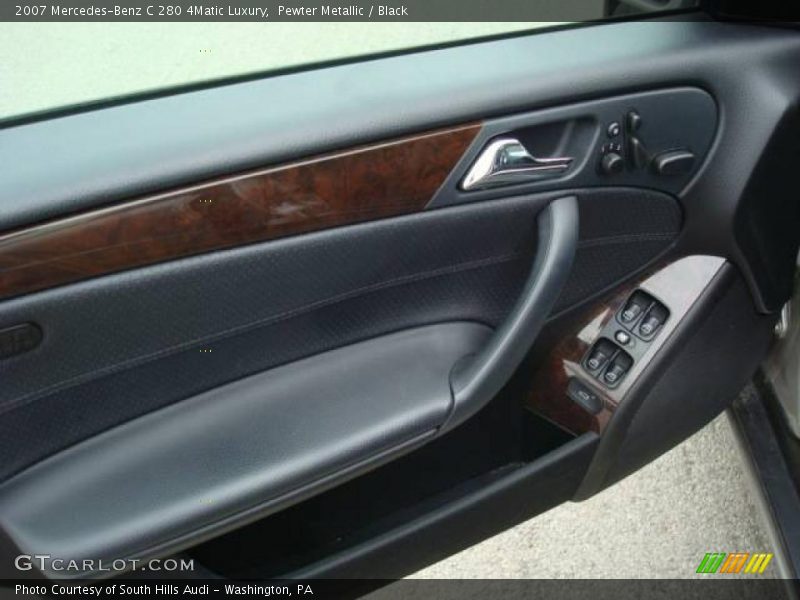 Pewter Metallic / Black 2007 Mercedes-Benz C 280 4Matic Luxury
