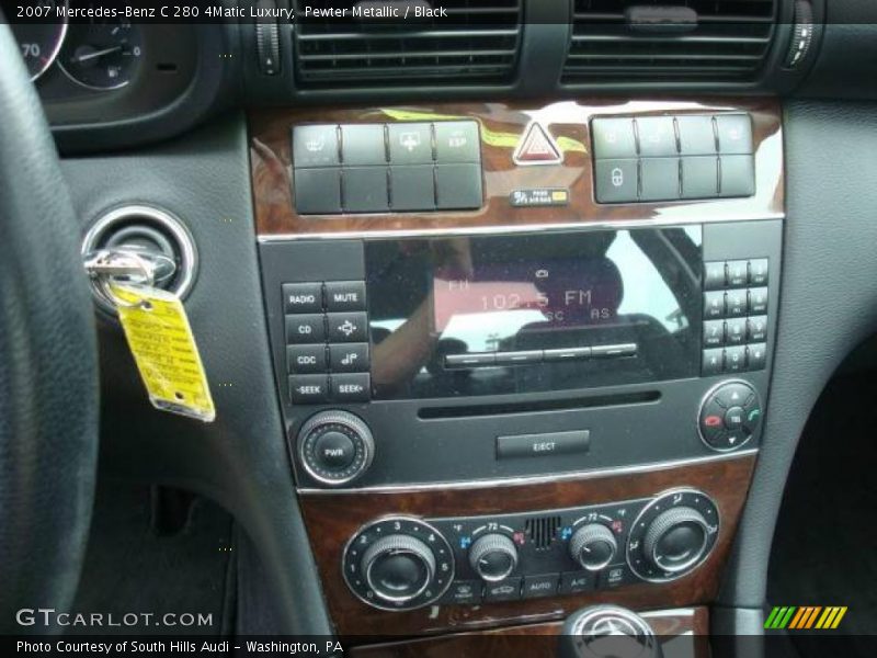 Pewter Metallic / Black 2007 Mercedes-Benz C 280 4Matic Luxury