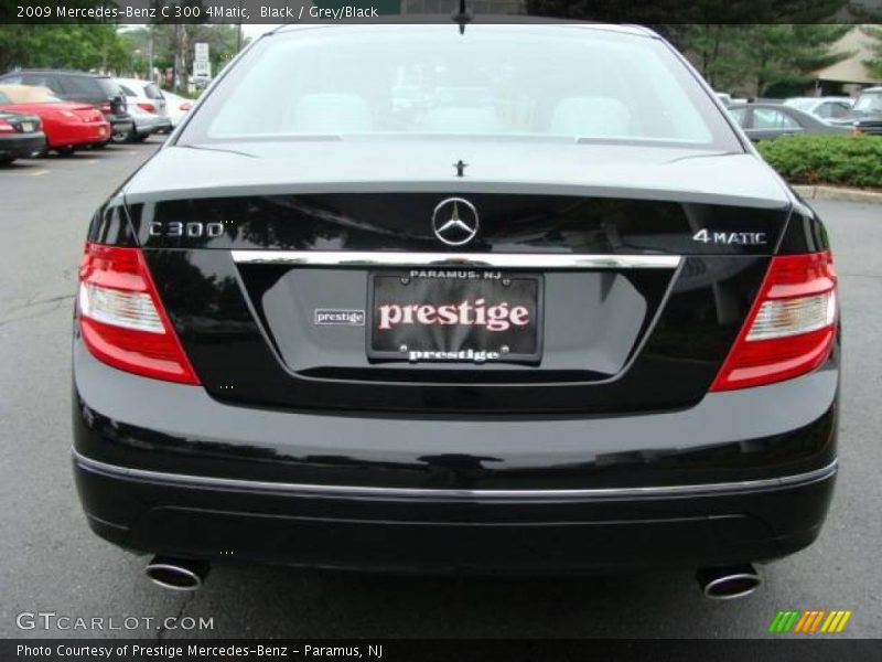 Black / Grey/Black 2009 Mercedes-Benz C 300 4Matic