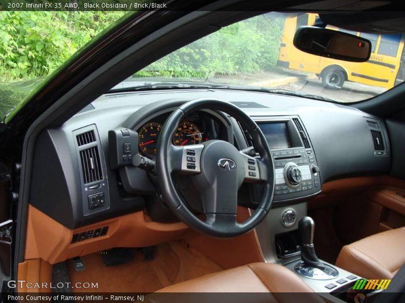 Black Obsidian / Brick/Black 2007 Infiniti FX 35 AWD