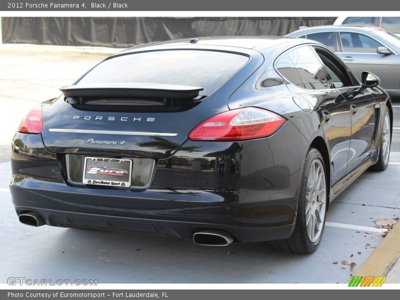 Black / Black 2012 Porsche Panamera 4