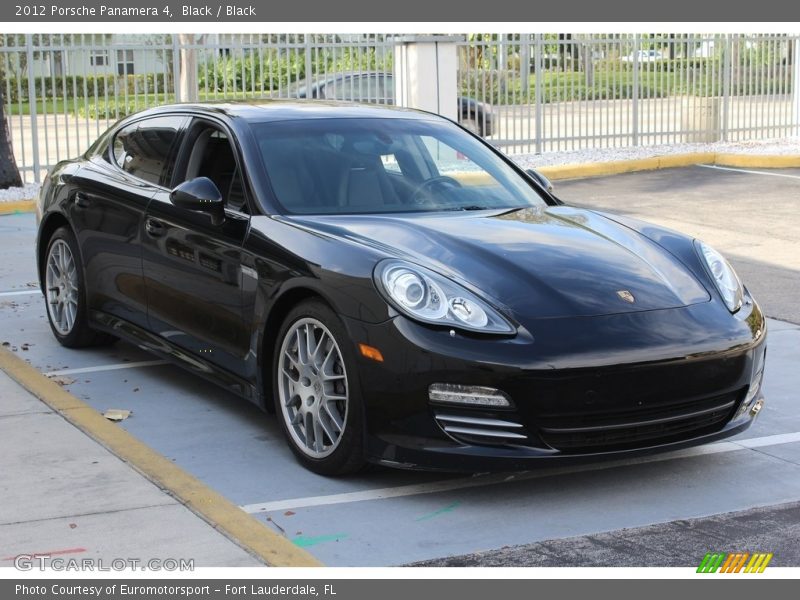 Black / Black 2012 Porsche Panamera 4