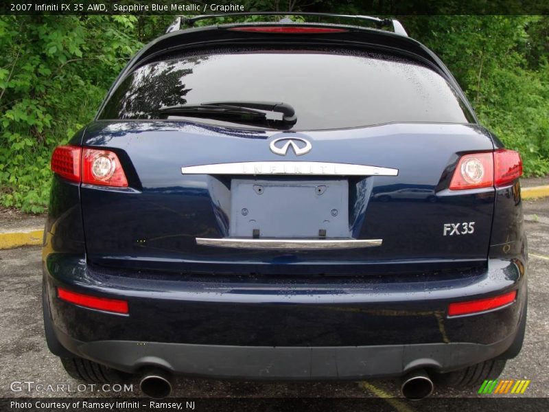 Sapphire Blue Metallic / Graphite 2007 Infiniti FX 35 AWD