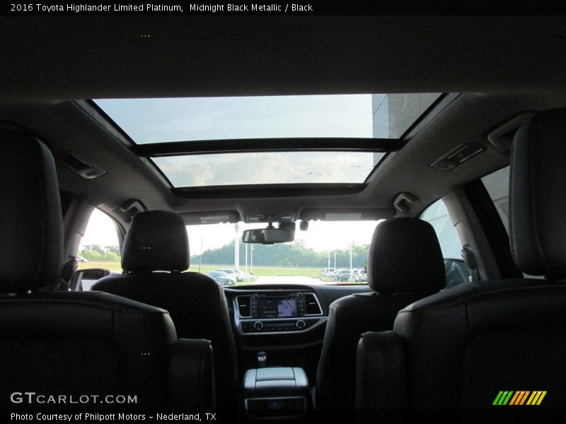Midnight Black Metallic / Black 2016 Toyota Highlander Limited Platinum