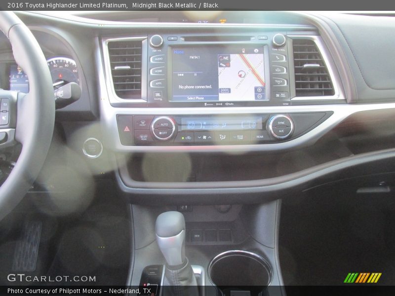 Midnight Black Metallic / Black 2016 Toyota Highlander Limited Platinum