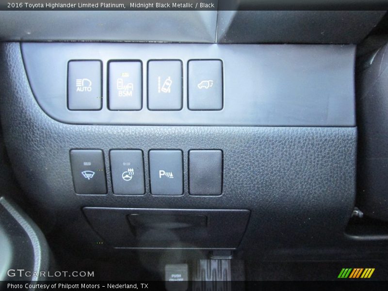 Midnight Black Metallic / Black 2016 Toyota Highlander Limited Platinum