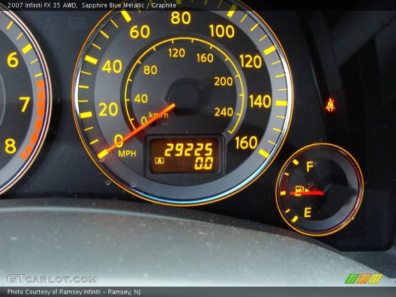 Sapphire Blue Metallic / Graphite 2007 Infiniti FX 35 AWD
