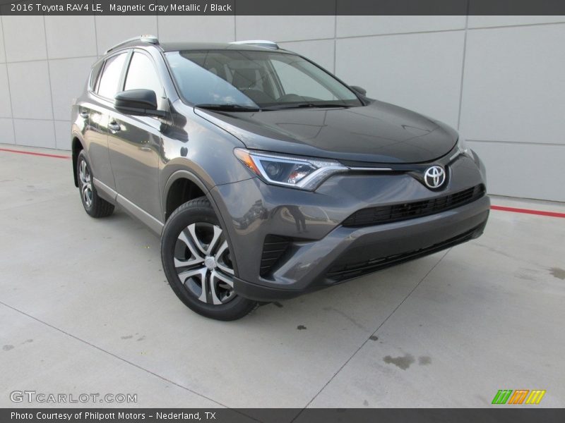 Magnetic Gray Metallic / Black 2016 Toyota RAV4 LE
