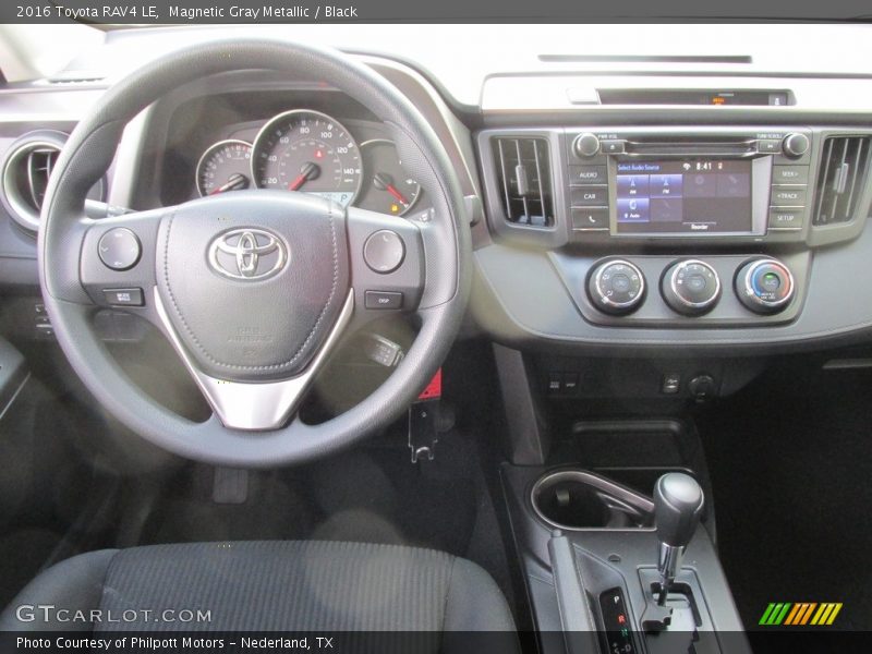 Magnetic Gray Metallic / Black 2016 Toyota RAV4 LE
