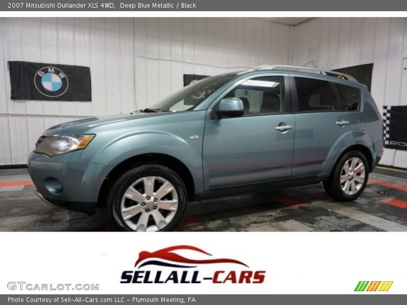Deep Blue Metallic / Black 2007 Mitsubishi Outlander XLS 4WD
