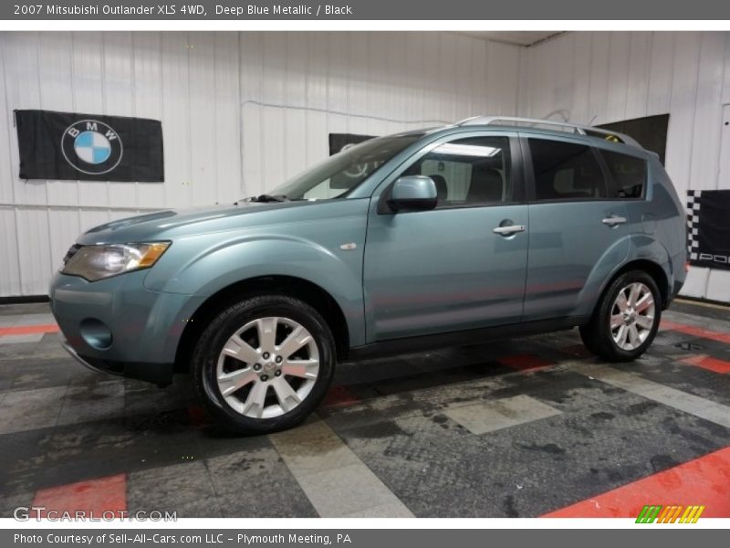 Deep Blue Metallic / Black 2007 Mitsubishi Outlander XLS 4WD