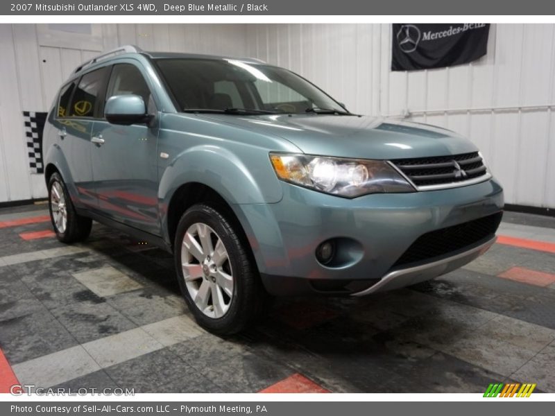Deep Blue Metallic / Black 2007 Mitsubishi Outlander XLS 4WD