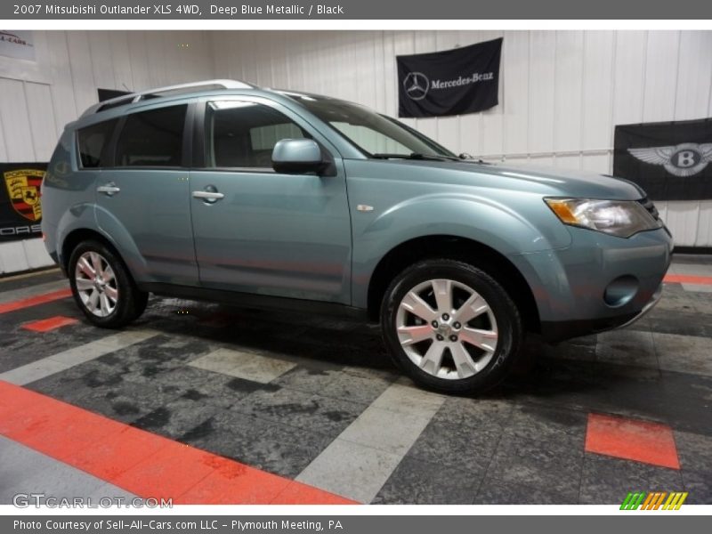 Deep Blue Metallic / Black 2007 Mitsubishi Outlander XLS 4WD