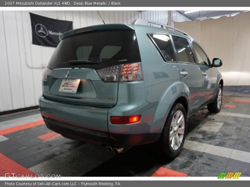 Deep Blue Metallic / Black 2007 Mitsubishi Outlander XLS 4WD
