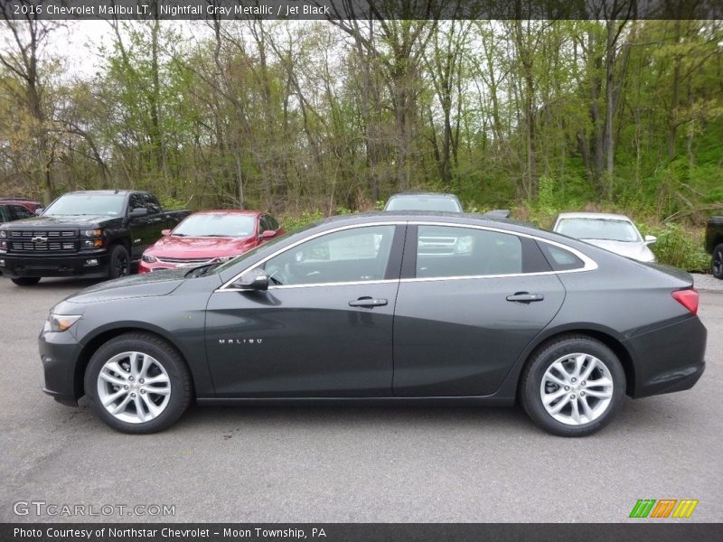 Nightfall Gray Metallic / Jet Black 2016 Chevrolet Malibu LT