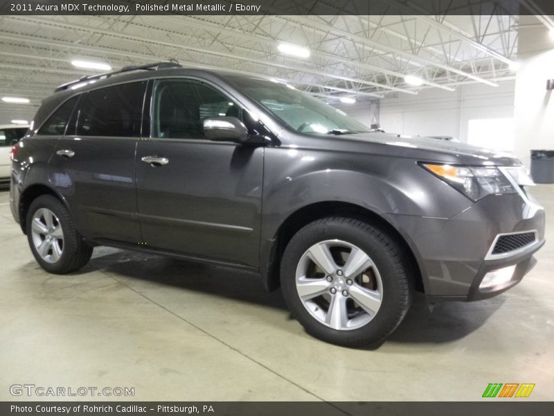 Polished Metal Metallic / Ebony 2011 Acura MDX Technology