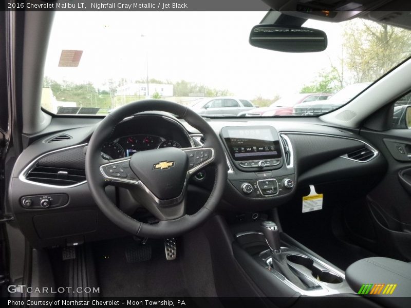 Nightfall Gray Metallic / Jet Black 2016 Chevrolet Malibu LT