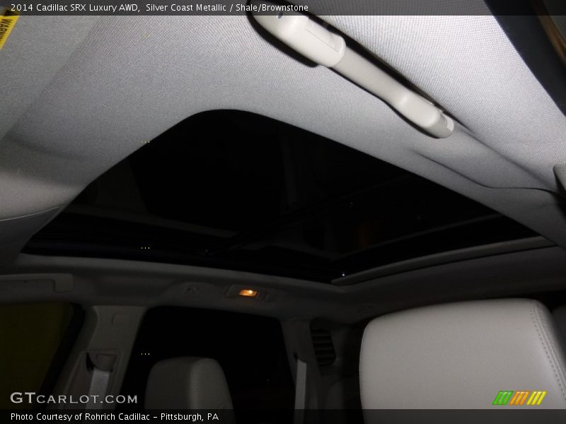 Silver Coast Metallic / Shale/Brownstone 2014 Cadillac SRX Luxury AWD