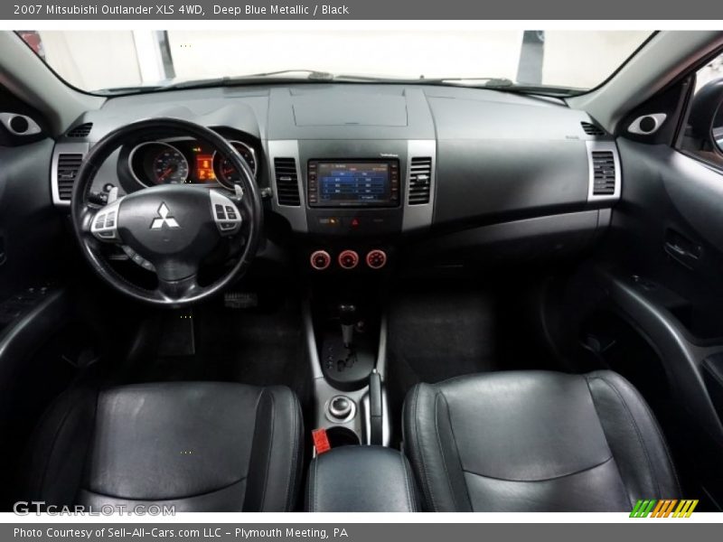 Deep Blue Metallic / Black 2007 Mitsubishi Outlander XLS 4WD