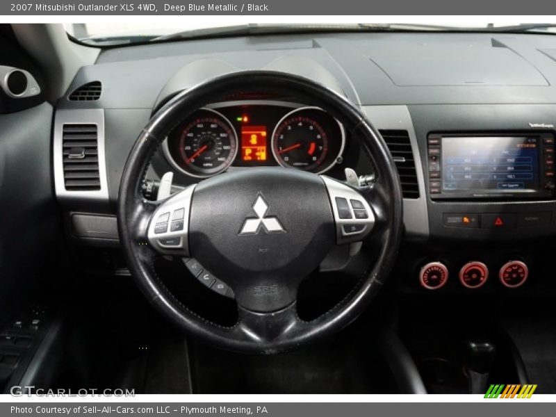 Deep Blue Metallic / Black 2007 Mitsubishi Outlander XLS 4WD