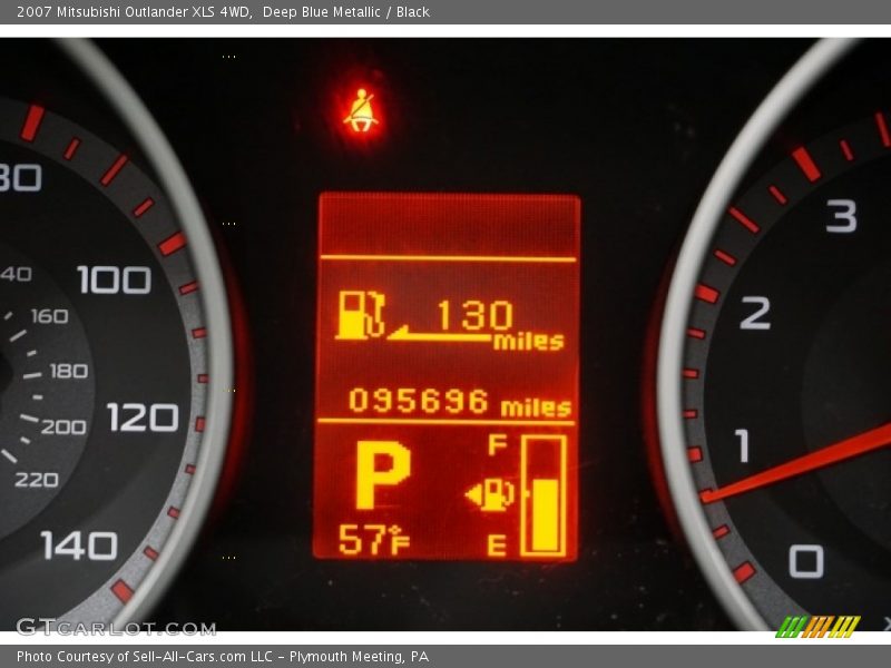 Deep Blue Metallic / Black 2007 Mitsubishi Outlander XLS 4WD