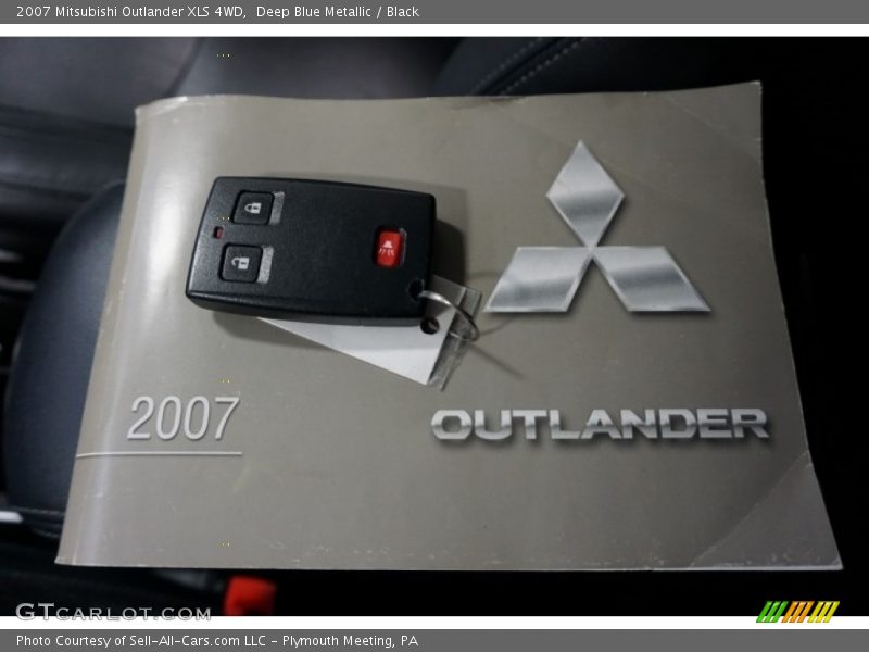 Deep Blue Metallic / Black 2007 Mitsubishi Outlander XLS 4WD