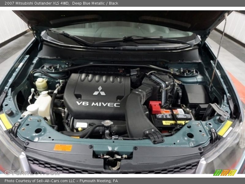 Deep Blue Metallic / Black 2007 Mitsubishi Outlander XLS 4WD