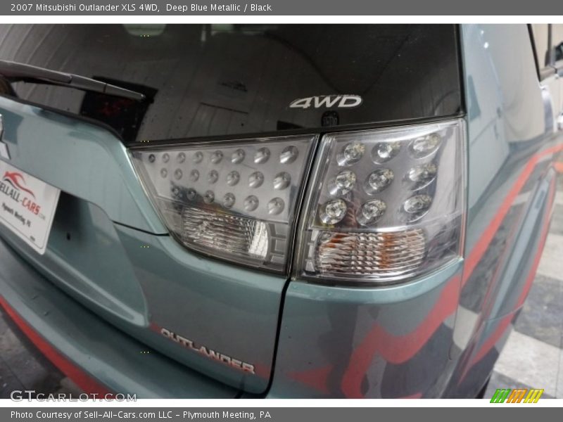 Deep Blue Metallic / Black 2007 Mitsubishi Outlander XLS 4WD