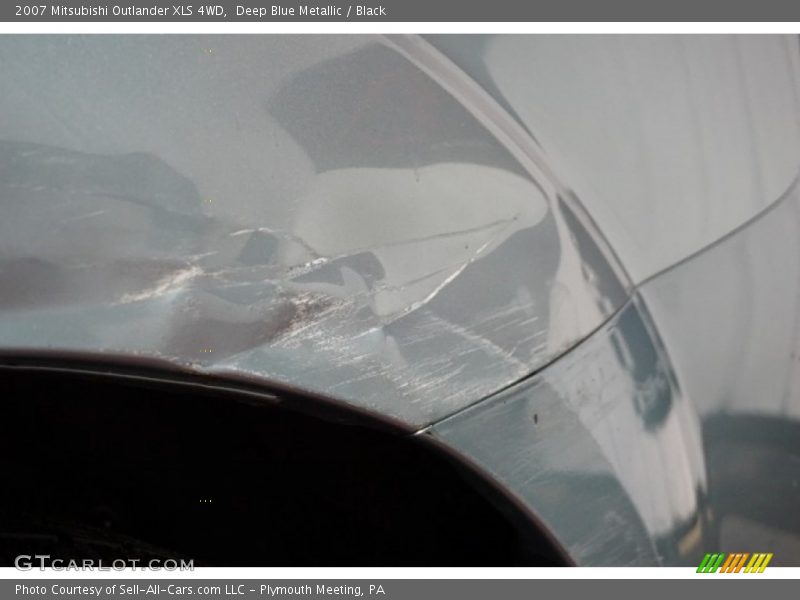 Deep Blue Metallic / Black 2007 Mitsubishi Outlander XLS 4WD