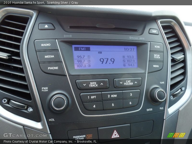 Sparkling Silver / Gray 2016 Hyundai Santa Fe Sport