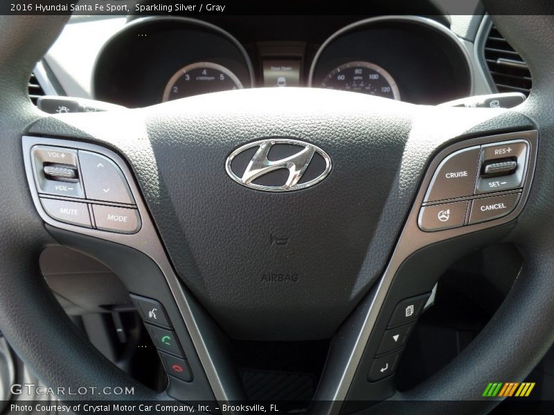 Sparkling Silver / Gray 2016 Hyundai Santa Fe Sport
