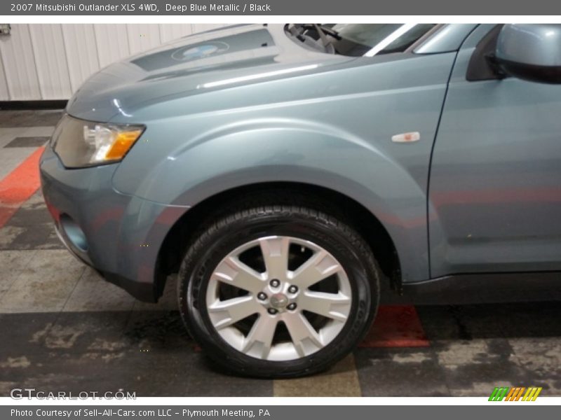 Deep Blue Metallic / Black 2007 Mitsubishi Outlander XLS 4WD