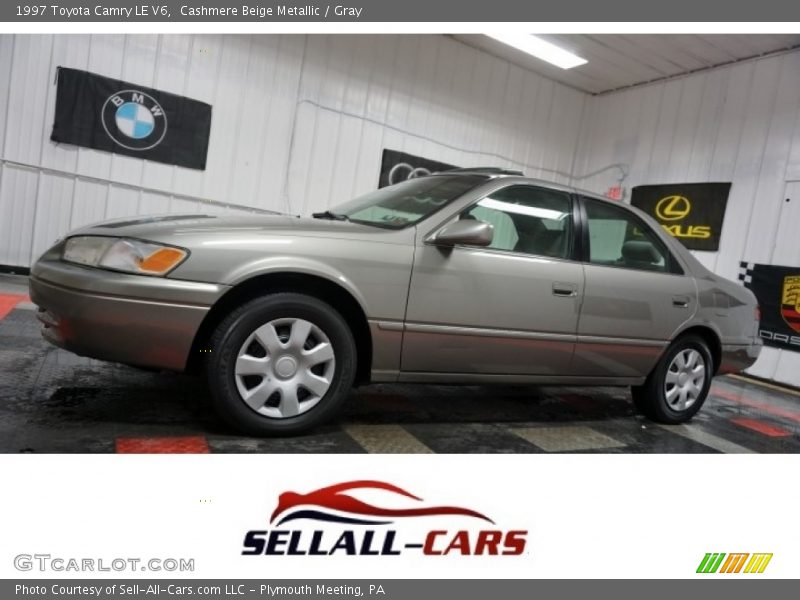 Cashmere Beige Metallic / Gray 1997 Toyota Camry LE V6